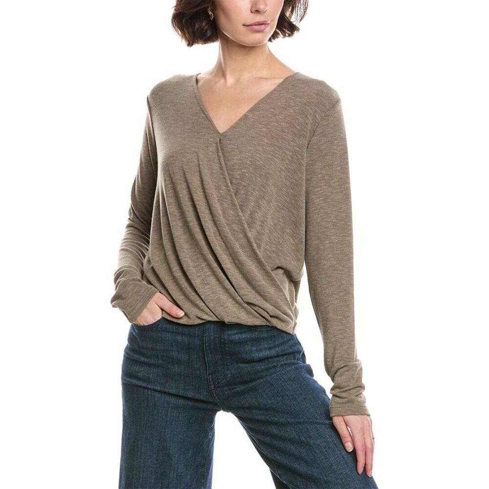 Michael Stars Womens  Janet Surplice Top